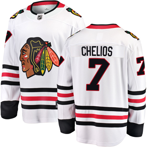 Men's Fanatics Branded Chris Chelios Red Chicago Blackhawks Premier Breakaway Retired Player Jersey