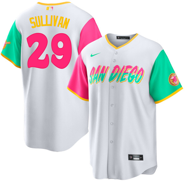 Brett Sullivan San Diego Padres City Connect Jersey by NIKE