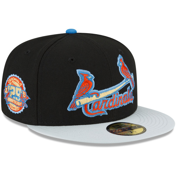 St. Louis Cardinals New Era 125th Anniversary Patch Undervisor 59FIFTY  Fitted Hat - White