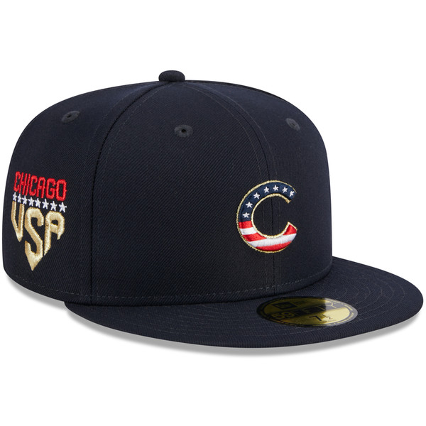 Chicago Cubs 2023 4th of July On-Field 59FIFTY Fitted Hat