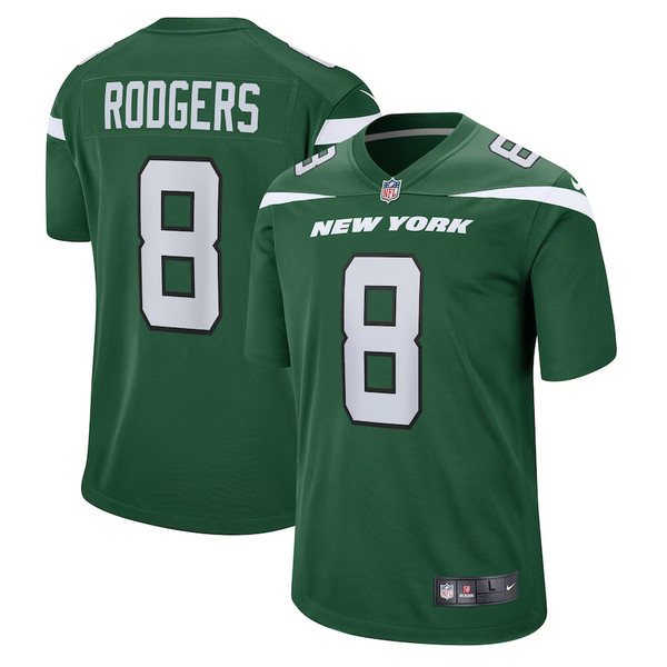 Green Bay Packers Nike Road Game Jersey - White - Aaron Rodgers - Womens