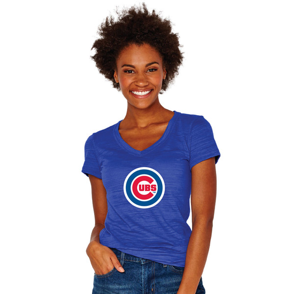 Los Angeles Dodgers Soft as a Grape Women's Plus Size V-Neck T-Shirt - Royal