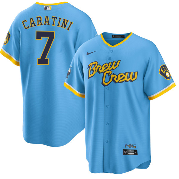 Victor Caratini Milwaukee Brewers City Connect Jersey by NIKE