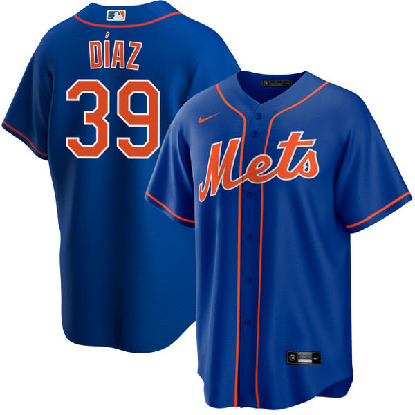 Edwin Diaz New York Mets Alternate Royal Jersey by NIKE
