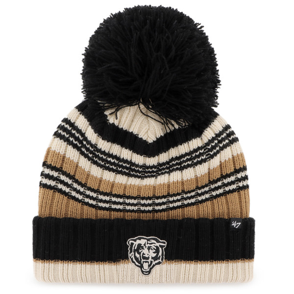 Las Vegas Raiders '47 Fadeout Cuffed Knit Hat with Pom - Black