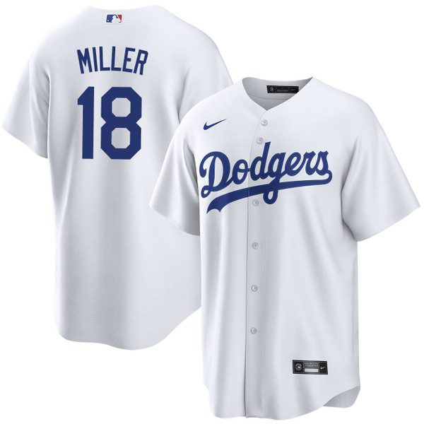 Shelby Miller Men's Nike Gray Los Angeles Dodgers Road Replica Custom Jersey Size: Extra Large