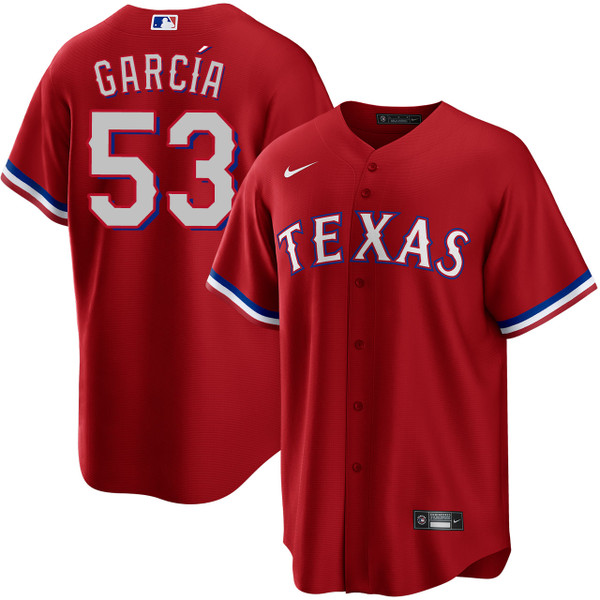 Nike Youth Texas Rangers Adolis García #53 Red T-Shirt