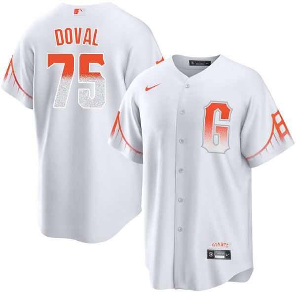 2023 Game Used Home Cream Jersey with SF Logo Pride Patch used by #75 Camilo  Doval on 6/10 vs. CHC - Size 44