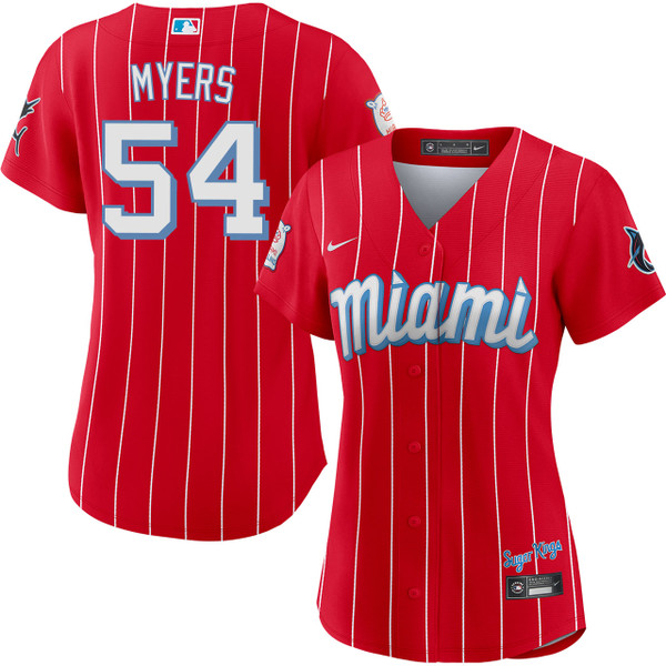 Dane Myers Miami Marlins Women's City Connect Jersey by NIKE