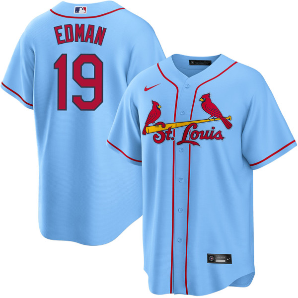 Tommy Edman St. Louis Cardinals Alternate Light Blue Jersey by NIKE