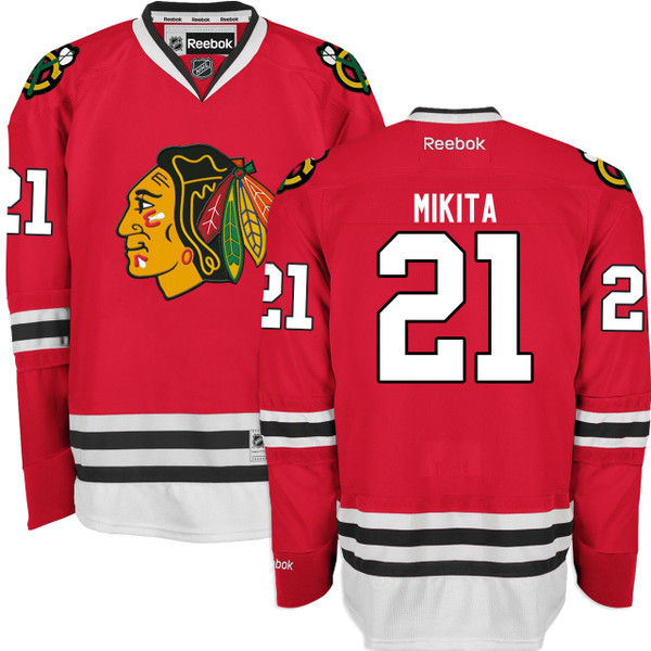 Reebok Chicago Blackhawks Stan Mikita Youth Red Premier Jersey w/ Authentic Lettering S/M = 6-10