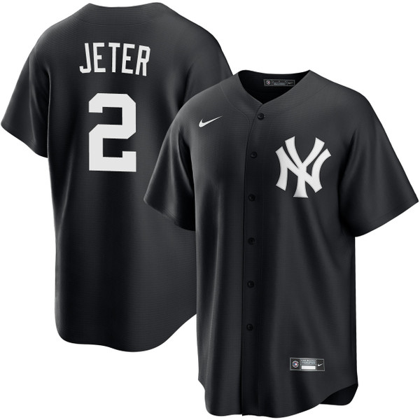 ヤスヒロ New York Yankees Jeterユニフォーム Derek Jeter New York Yankees Black Jersey by NIKE