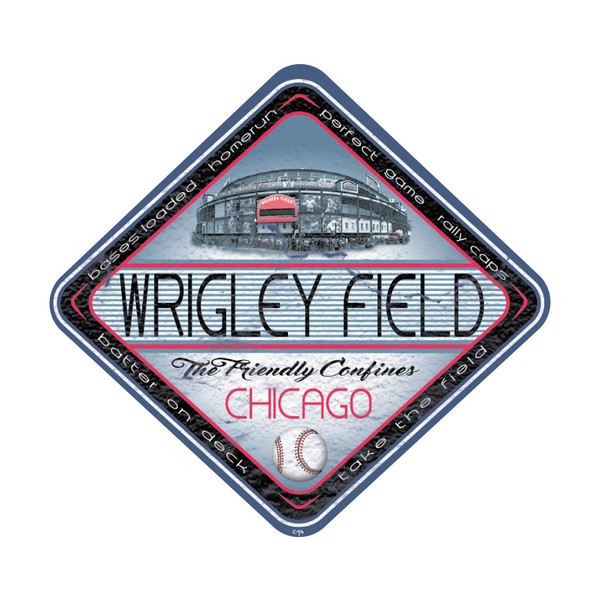 Wrigley Field Triangular Sticker Wrigley Field Souvenirs