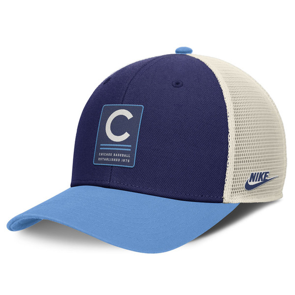 Chicago Cubs Dri-FIT® Rise Cap Structured Trucker Hat by NIKE®