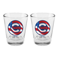 Chicago Cubs 2 Oz. America Logo Shot Glass