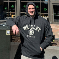 Wrigley Field Black Throwback Hoodie