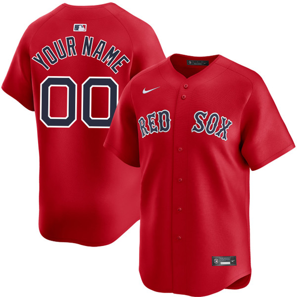 大注目 Personalized Sox Red Boston Alternate by Jersey Limited Red 応援グッズ