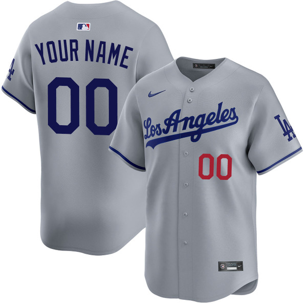 Los Angeles Dodgers Personalized Road Limited Jersey by NIKE