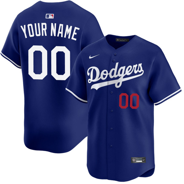 Los Angeles Dodgers Personalized Alternate Limited Jersey by NIKE