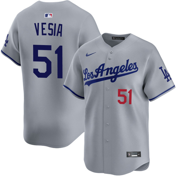 Alex Vesia Los Angeles Dodgers Road Limited Jersey by NIKE