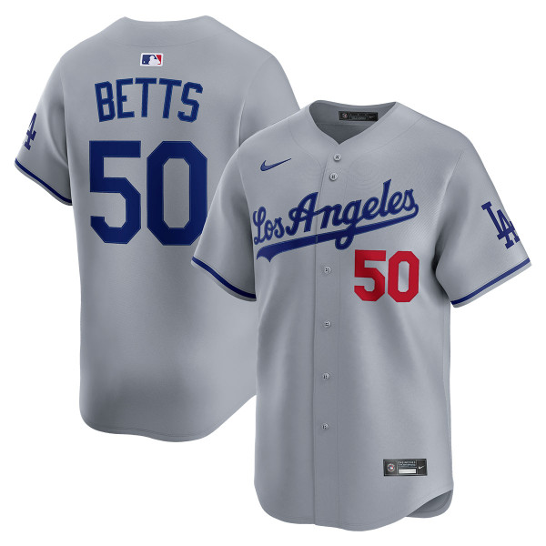 Mookie Betts Los Angeles Dodgers Road Limited Jersey by NIKE