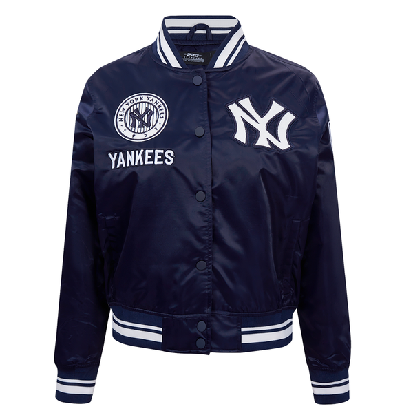 New York Yankees Women's Retro Classic Satin Full-Snap Jacket by
