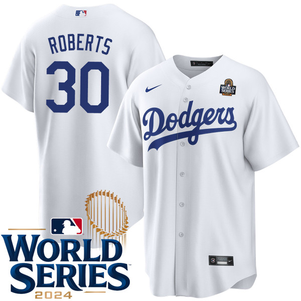 Dave Roberts Los Angeles Dodgers Home World Series Jersey by NIKE