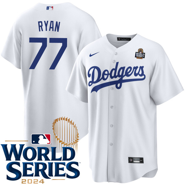 River Ryan Los Angeles Dodgers Youth Home World Series Jersey by NIKE