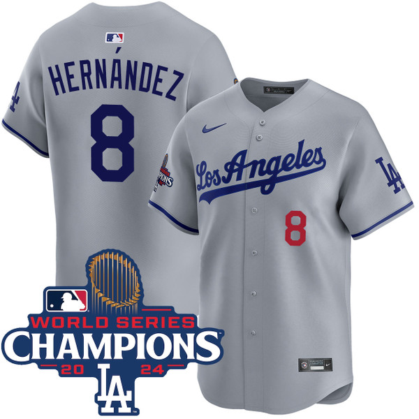 Dodgers ユニフォーム HERNÁNDEZ 8 Enrique Hernandez Los Angeles Dodgers Road Limited World