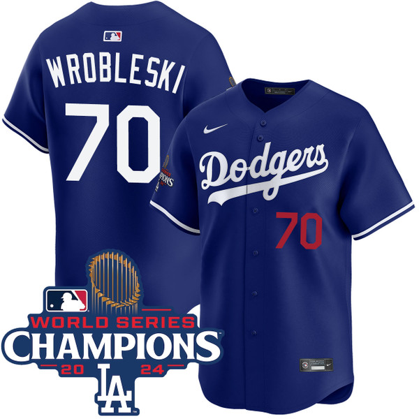 Justin Wrobleski Los Angeles Dodgers Alternate Royal Limited