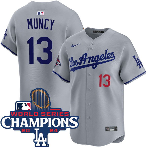 Max Muncy Los Angeles Dodgers Road Limited World Series