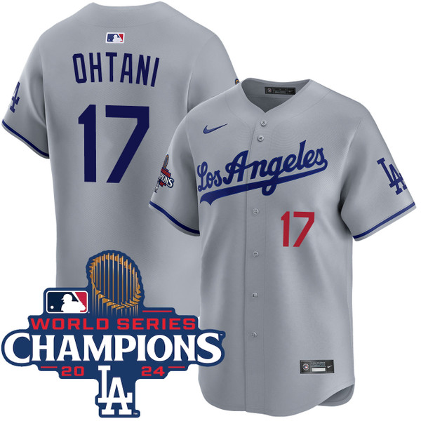 OHTANI 17 Dodgers ユニフォーム正規品S Shohei Ohtani Los Angeles Dodgers Road Limited World Series