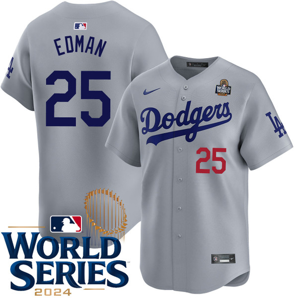 スタジアム来場者特典❗️Dodgers #25 EDMANユニフォーム Tommy Edman Los Angeles Dodgers Alternate Road Limited World