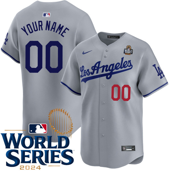 Los Angeles Dodgers Personalized Road Limited World Series Jersey