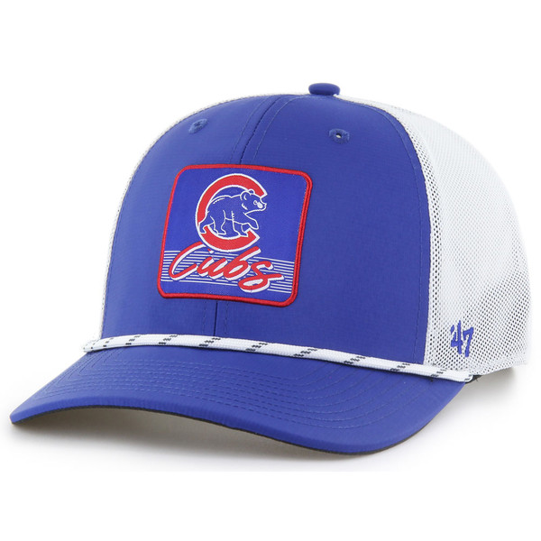 CHICAGO CUBS キャラクター刺繍キャップ、73/8です。 Chicago-Cubs-Scratch-Trucker-