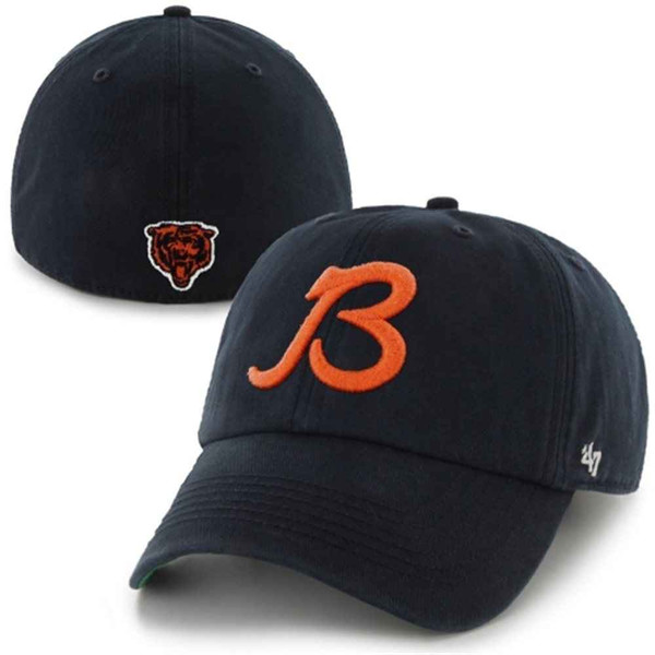 Men's '47 Black Boston Bruins Logo Franchise Fitted Hat
