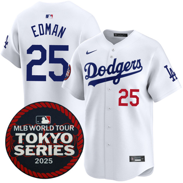 Tommy Edman Los Angeles Dodgers Home 2025 Tokyo Series