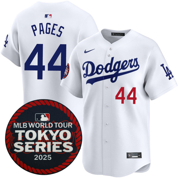 Andy Pages Los Angeles Dodgers Home 2025 Tokyo Series Jersey by NIKE