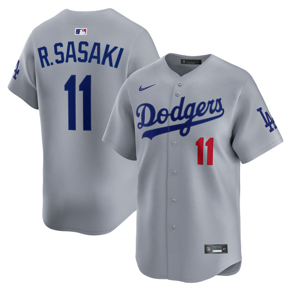 Dodgers R. SASAKI ユニフォーム 11 Men's #11 Roki Sasaki Los Angeles Dodgers White Limited Home