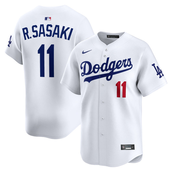 Yuuki Dodgers ユニフォーム Roki Sasaki Los Angeles Dodgers Home Limited Jersey by NIKE