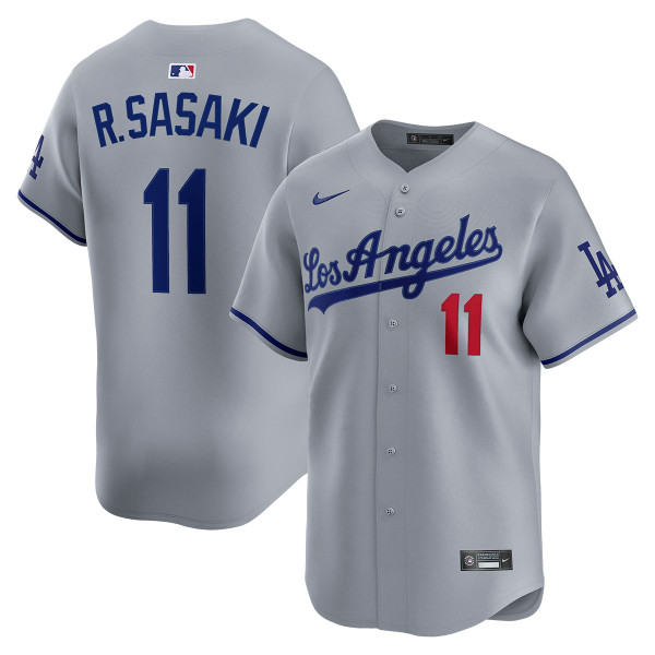 Roki Sasaki Los Angeles Dodgers Road Limited Jersey by NIKE