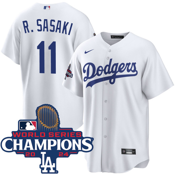 Roki Sasaki Los Angeles Dodgers Youth Home World Series Champions