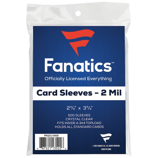 card penny sleeves near me 1000 Trading Cards Sleeves Top Loads 3X4 Baseball Card Protectors Hard –  Toytooth main image 1