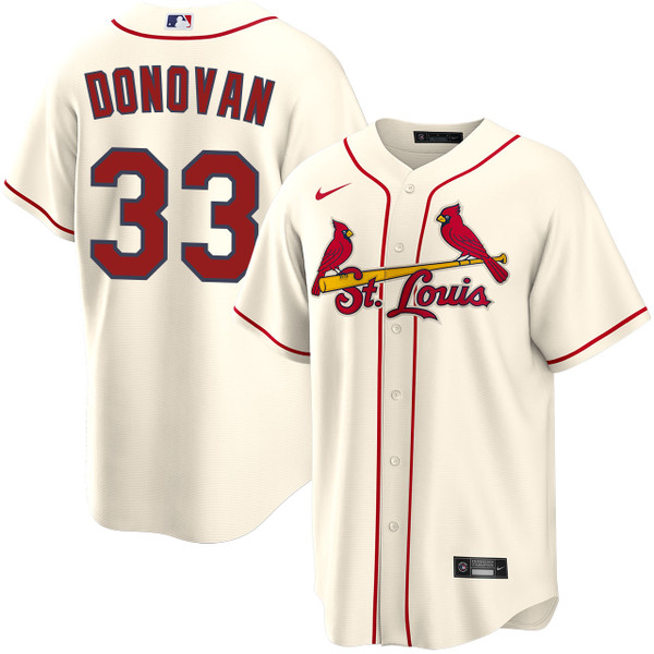 CR VanilLa ユニフォーム team jersey Brendan Donovan St. Louis Cardinals Alternate Cream Jersey by NIKE