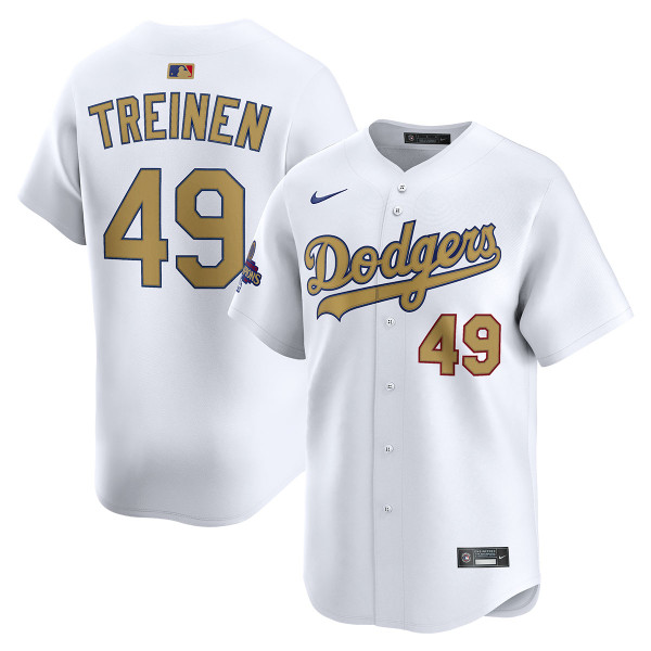 Blake Treinen Los Angeles Dodgers Home World Series Champions Gold
