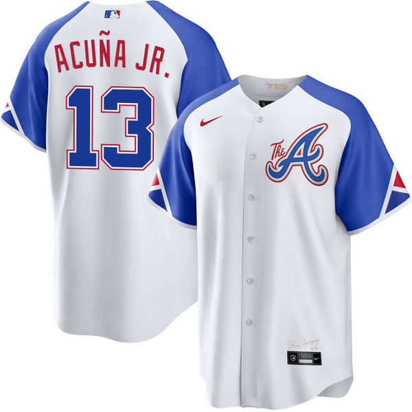 ロナルドアクーニャjr AU.JSY Ronald Acuna Jr. Atlanta Braves City Connect Jersey by NIKE