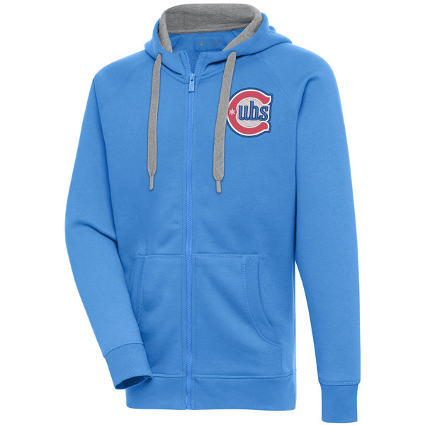 Chicago Cubs 2025 Alternate Blues Full-Zip Hoodie by Antigua