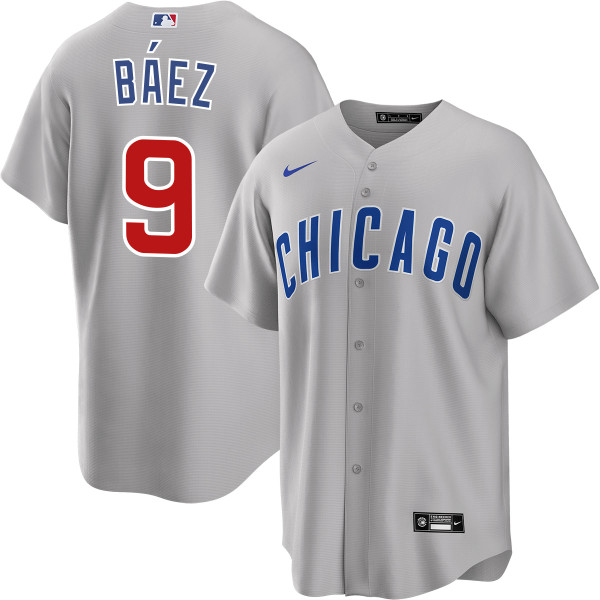 Javier Baez Chicago Cubs Road Jersey by NIKE® Official MLB