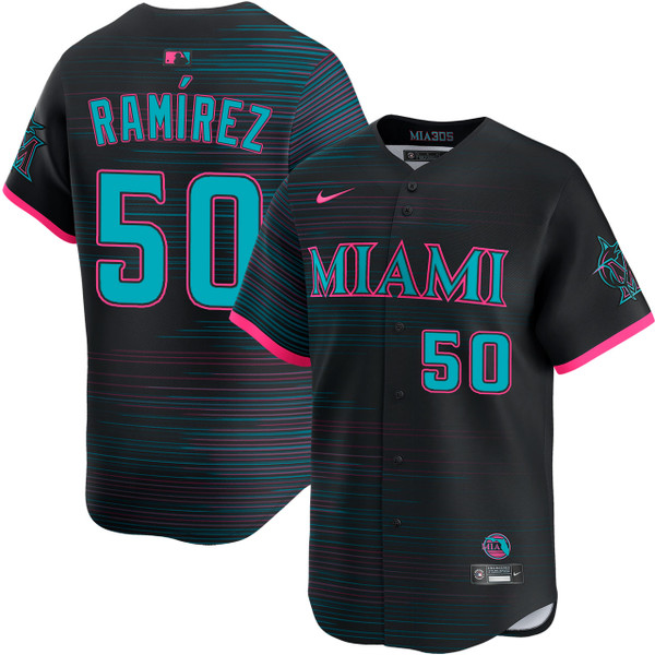 【新品】Marlins 公式ユニフォーム Agustin Ramirez Miami Marlins City Connect 2.0 Limited