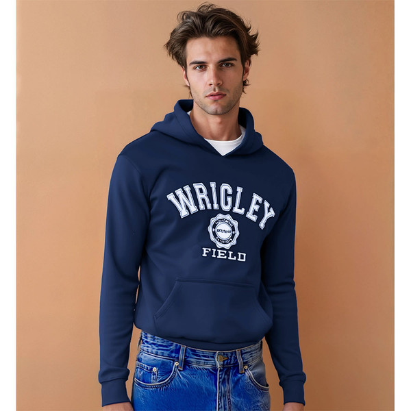 Wrigley Field 'Old School' Hoodie Official Wrigley Sweatshirts